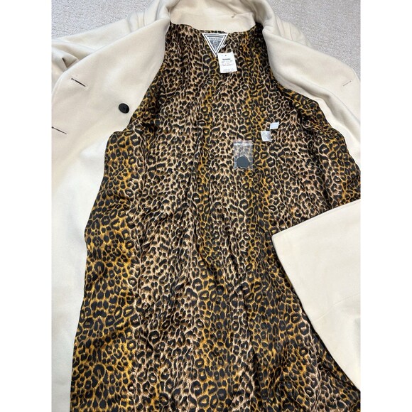 NWT Marvin Richards Double Breasted Cream Jacket Wool Cashmere Coat 6 Fit Flare - Picture 7 of 7